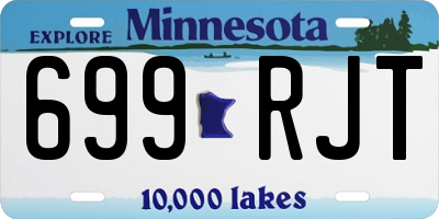 MN license plate 699RJT
