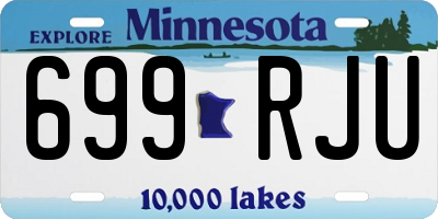 MN license plate 699RJU