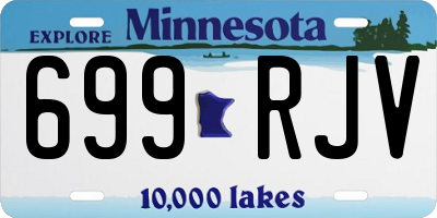 MN license plate 699RJV