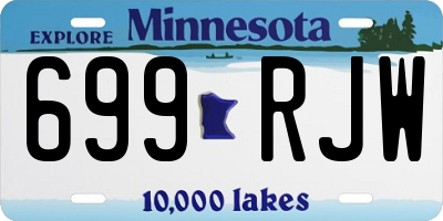 MN license plate 699RJW