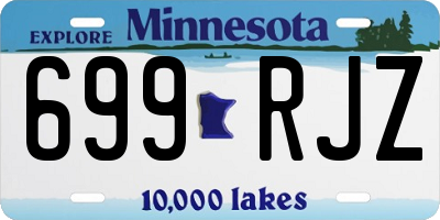 MN license plate 699RJZ