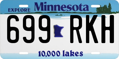 MN license plate 699RKH
