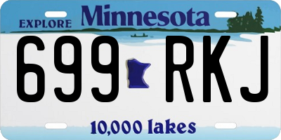 MN license plate 699RKJ