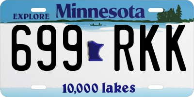 MN license plate 699RKK