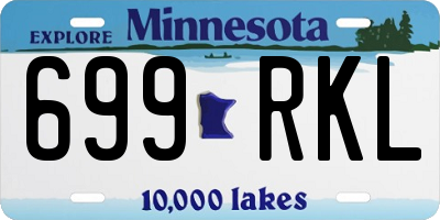 MN license plate 699RKL