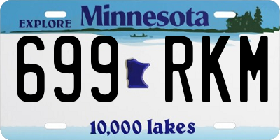 MN license plate 699RKM