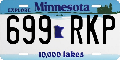 MN license plate 699RKP