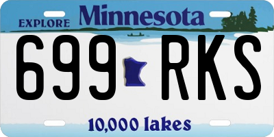 MN license plate 699RKS