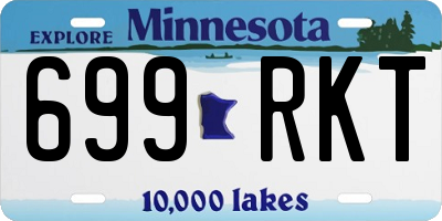 MN license plate 699RKT