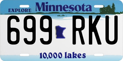 MN license plate 699RKU