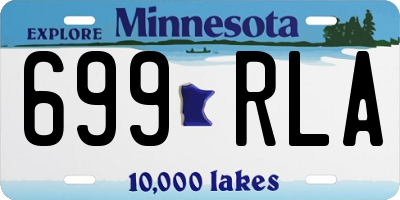 MN license plate 699RLA