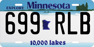 MN license plate 699RLB