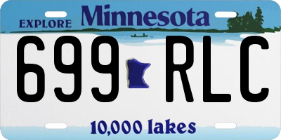 MN license plate 699RLC