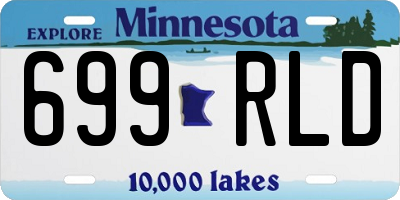 MN license plate 699RLD