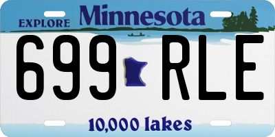 MN license plate 699RLE