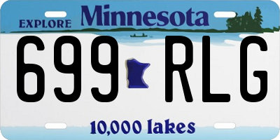 MN license plate 699RLG