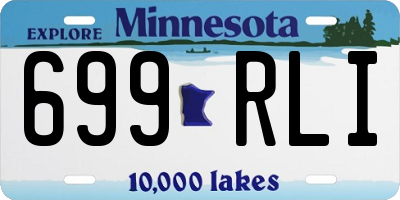MN license plate 699RLI