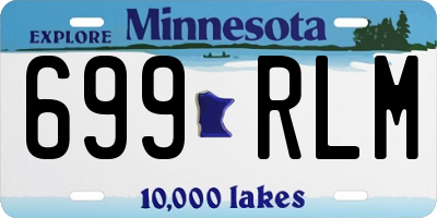 MN license plate 699RLM