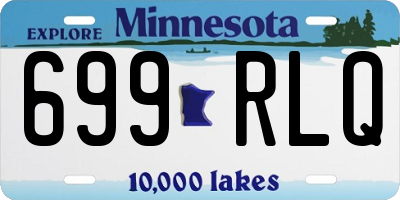 MN license plate 699RLQ