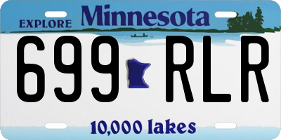 MN license plate 699RLR