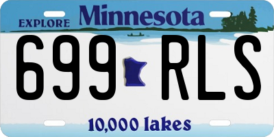MN license plate 699RLS
