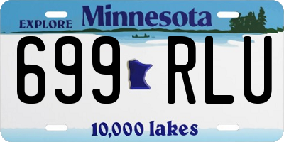 MN license plate 699RLU