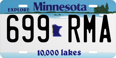 MN license plate 699RMA