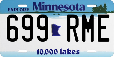 MN license plate 699RME