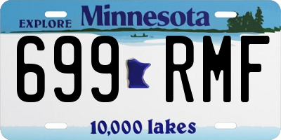 MN license plate 699RMF