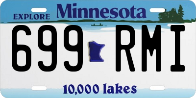 MN license plate 699RMI