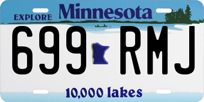 MN license plate 699RMJ