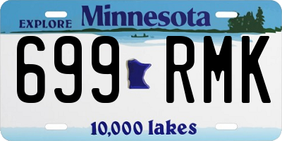 MN license plate 699RMK