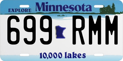 MN license plate 699RMM