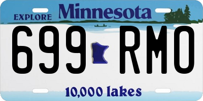 MN license plate 699RMO