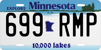 MN license plate 699RMP