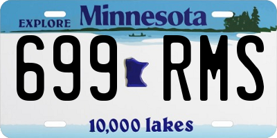 MN license plate 699RMS