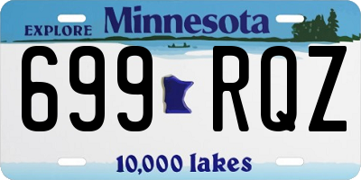 MN license plate 699RQZ