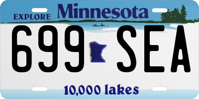 MN license plate 699SEA