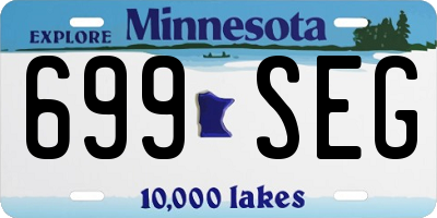 MN license plate 699SEG