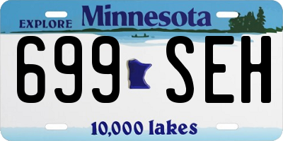 MN license plate 699SEH
