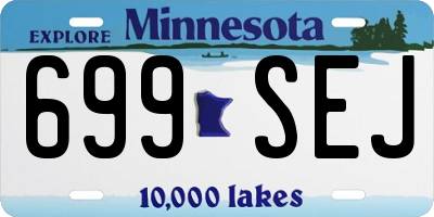 MN license plate 699SEJ