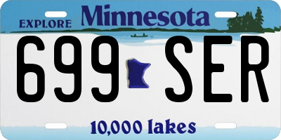 MN license plate 699SER