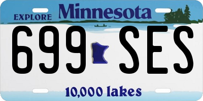 MN license plate 699SES