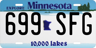 MN license plate 699SFG