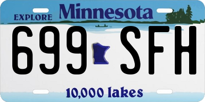 MN license plate 699SFH