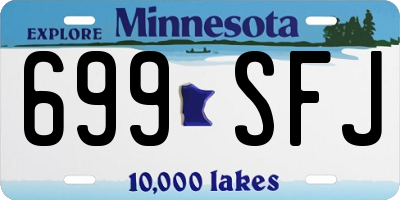 MN license plate 699SFJ