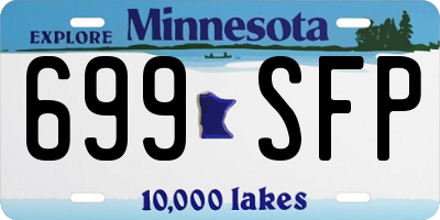 MN license plate 699SFP