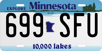 MN license plate 699SFU