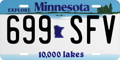 MN license plate 699SFV