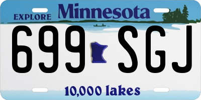 MN license plate 699SGJ